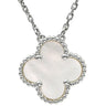 ヴァンクリーフアーペル Van Cleef & Arpels ヴィンテージ アルハンブラ VCARF48700 パールホワイト×ホワイトゴールド K18WG ホワイトマザーオブパール ネックレス シェル