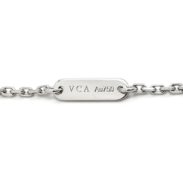 ヴァンクリーフアーペル Van Cleef & Arpels ヴィンテージ アルハンブラ VCARF48700 パールホワイト×ホワイトゴールド K18WG ホワイトマザーオブパール ネックレス シェル