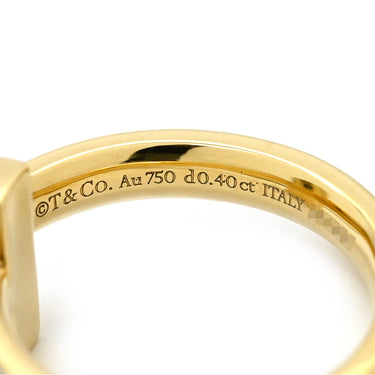 ティファニー Tiffany & Co T ワン ナロー ダイヤ イエローゴールド K18YG ダイヤモンド リング 指輪 T&Co. Au750 18K 6.5号