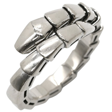 ブルガリ BVLGARI セルペンティ ヴァイパー ホワイトゴールド K18WG L リング 指輪 750AU 18金 13号