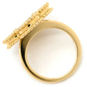 ヴァンクリーフアーペル Van Cleef & Arpels マジック アルハンブラ グリーンXイエローゴールド K18YG マラカイト #51(JP11) リング 指輪 Au750 18金 マラカイト 11号
