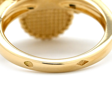 ヴァンクリーフアーペル Van Cleef & Arpels マジック アルハンブラ グリーンXイエローゴールド K18YG マラカイト #51(JP11) リング 指輪 Au750 18金 マラカイト 11号