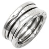 ブルガリ BVLGARI ビーゼロワン B-zero1 2バンドリング ホワイトゴールド K18WG #51(JP11) リング 指輪 750 18K 18金 WG 10号