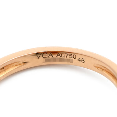 ヴァンクリーフアーペル Van Cleef & Arpels スウィートハート エフイヤージュ ローズゴールド K18PG ダイヤモンド カーネリアン #48(JP8) リング 指輪 ピンクゴールド ダイヤ 7号