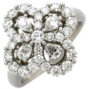 ハリーウィンストン Harry Winston ミニループ フルモチーフ リング FRDPRP1ML4C-050 プラチナシルバー Pt950 ダイヤモンド リング 指輪 33石 ダイヤモンド 8.5号