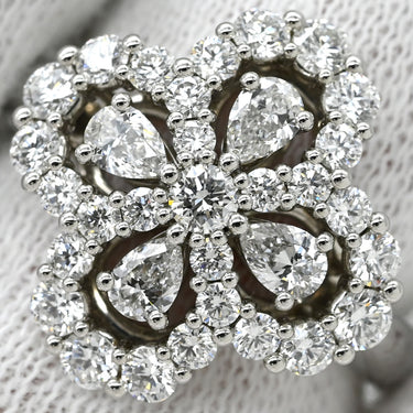 ハリーウィンストン Harry Winston ミニループ フルモチーフ リング FRDPRP1ML4C-050 プラチナシルバー Pt950 ダイヤモンド リング 指輪 33石 ダイヤモンド 8.5号