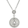 ブルガリ BVLGARI アストラーレ チェルキ ホワイトゴールド K18WG ダイヤモンド ネックレス BVLGARI Au750 パヴェダイヤ サークルモチーフ