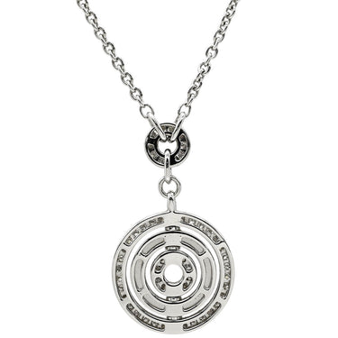 ブルガリ BVLGARI アストラーレ チェルキ ホワイトゴールド K18WG ダイヤモンド ネックレス BVLGARI Au750 パヴェダイヤ サークルモチーフ