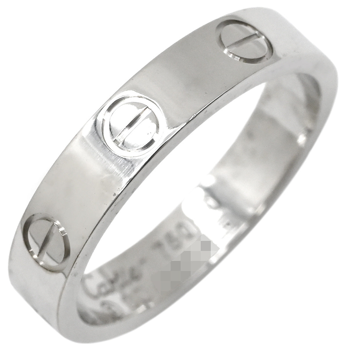 カルティエ Cartier LOVE ミニラブリング B4049650 ホワイトゴールド