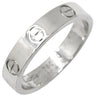 カルティエ Cartier LOVE ミニラブリング B4049650 ホワイトゴールド K18WG #50(JP10) リング 指輪 K18 18K WG スモールモデル 10号
