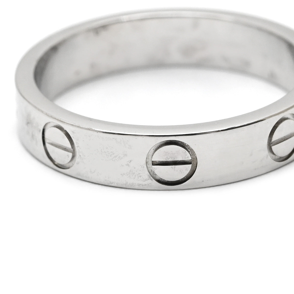 カルティエ Cartier LOVE ミニラブリング B4049650 ホワイトゴールド