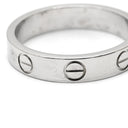 カルティエ Cartier LOVE ミニラブリング B4049650 ホワイトゴールド K18WG #50(JP10) リング 指輪 K18 18K WG スモールモデル 10号