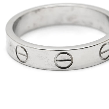 カルティエ Cartier LOVE ミニラブリング B4049650 ホワイトゴールド K18WG #50(JP10) リング 指輪 K18 18K WG スモールモデル 10号