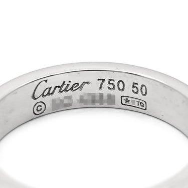 カルティエ Cartier LOVE ミニラブリング B4049650 ホワイトゴールド K18WG #50(JP10) リング 指輪 K18 18K WG スモールモデル 10号