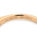 ティファニー Tiffany & Co ソリティア ダイヤモンド ピンクゴールド K18PG Pt950 ダイヤモンド リング 指輪 T＆Co. K18PG×Pt950 1P 1石 立爪 0.19ct エンゲージ 9号