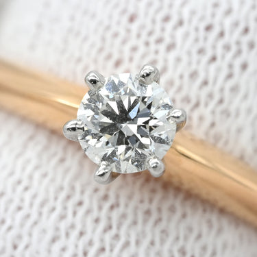 ティファニー Tiffany & Co ソリティア ダイヤモンド ピンクゴールド K18PG Pt950 ダイヤモンド リング 指輪 T＆Co. K18PG×Pt950 1P 1石 立爪 0.19ct エンゲージ 9号