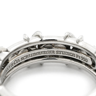 ティファニー Tiffany & Co ジャン シュランバージェ ダイヤ プラチナシルバー Pt950 ダイヤモンド リング 指輪 プラチナ 16石 16Pダイヤ 14号