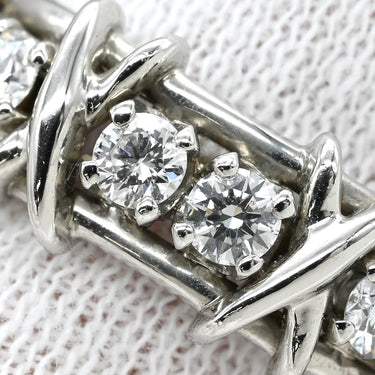 ティファニー Tiffany & Co ジャン シュランバージェ ダイヤ プラチナシルバー Pt950 ダイヤモンド リング 指輪 プラチナ 16石 16Pダイヤ 14号