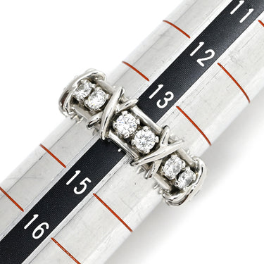 ティファニー Tiffany & Co ジャン シュランバージェ ダイヤ プラチナシルバー Pt950 ダイヤモンド リング 指輪 プラチナ 16石 16Pダイヤ 14号