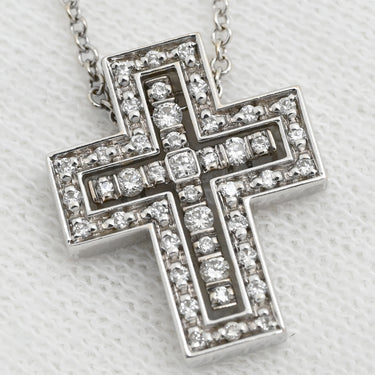 ダミアーニ DAMIANI ベルエポック XXS 20083507 ホワイトゴールド K18WG ダイヤモンド ネックレス 750 18金 YG クロス 十字架 ペンダント ダイヤ