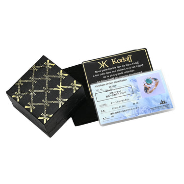 コルロフ Korloff エメラルド ダイヤ 4232ELVK イエローゴールド×緑 K18YG ダイヤモンド エメラルド リング 指輪 Korloff Au750 18K 18金 デイジー リング エマイユ 七宝 12号