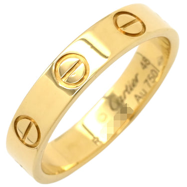 カルティエ Cartier スモールモデル B4085000 イエローゴールド K18YG #48 リング 指輪 LOVE Ring Au750 18K ミニラブリング 8号
