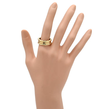 ブルガリ BVLGARI ビーゼロワン B-zero1 2バンドリング イエローゴールド K18YG #59(JP19) リング 指輪 750 18金 17.5号