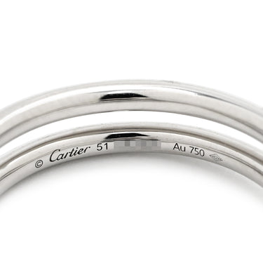 カルティエ Cartier ジュストアンクル ダブル ダイヤ ホワイトゴールド K18WG ダイヤモンド #51(JP11) リング 指輪 18K 750 WG 11号