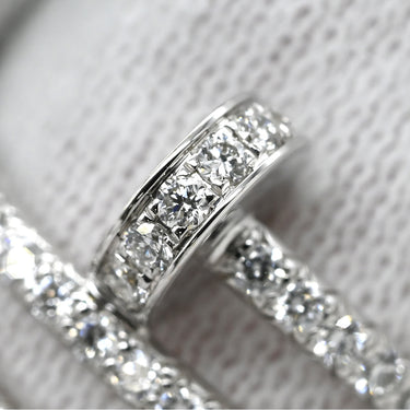 カルティエ Cartier ジュストアンクル ダブル ダイヤ ホワイトゴールド K18WG ダイヤモンド #51(JP11) リング 指輪 18K 750 WG 11号
