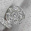 カルティエ Cartier ジュストアンクル ダブル ダイヤ ホワイトゴールド K18WG ダイヤモンド #51(JP11) リング 指輪 18K 750 WG 11号