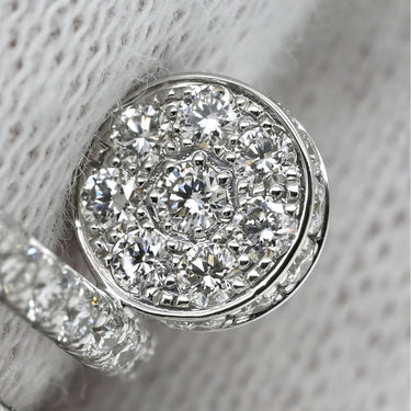 カルティエ Cartier ジュストアンクル ダブル ダイヤ ホワイトゴールド K18WG ダイヤモンド #51(JP11) リング 指輪 18K 750 WG 11号