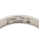 カルティエ Cartier ミニ ラブリング ホワイトゴールド K18WG #63 リング 指輪 LOVE Ring 750 22.5号