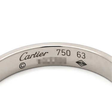 カルティエ Cartier ミニ ラブリング ホワイトゴールド K18WG #63 リング 指輪 LOVE Ring 750 22.5号