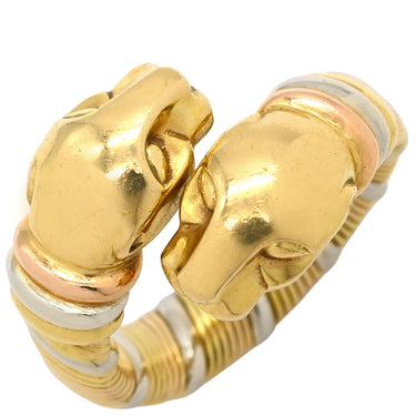 カルティエ Cartier クーガー イエローゴールド×ピンクゴールド×ホワイトゴールド K18YG K18PG K18WG #48 リング 指輪 パンサー ツイン Au750 18K 18金 3カラー 6.5号