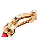 フレッド FRED フォース10 MM ピンクゴールド×ピンク K18PG ダイヤモンド ピンクサファイア ステンレスケーブル #14 ブレスレット ダイヤ Au750 18K 18金 ピンクサファイア ミディアムモデル
