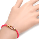 フレッド FRED フォース10 MM ピンクゴールド×ピンク K18PG ダイヤモンド ピンクサファイア ステンレスケーブル #14 ブレスレット ダイヤ Au750 18K 18金 ピンクサファイア ミディアムモデル