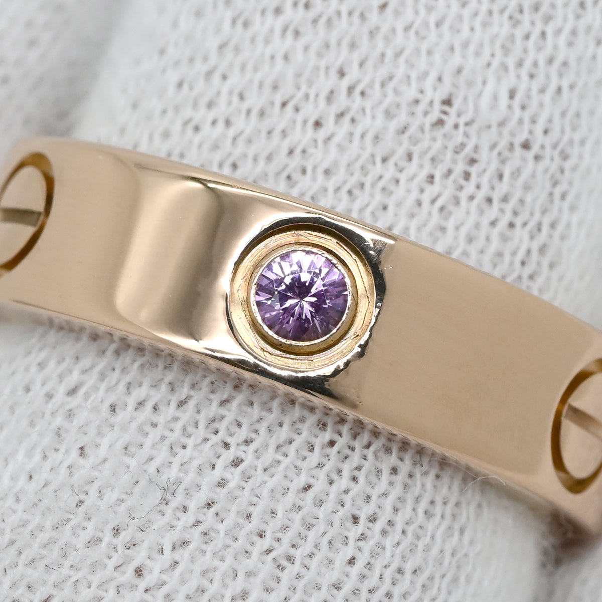 Cartier LOVEリング 18KPG ピンクサファイア カルティエ Cartier ラブリング フル ピンクサファイア ピンクゴールド