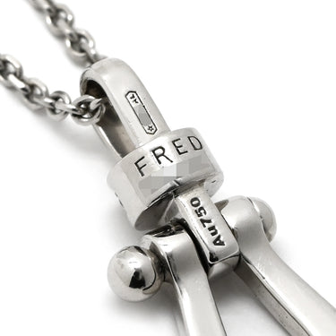 フレッド FRED ミディアムモデル チェーンセット ホワイトゴールド K18WG ダイヤモンド ネックレス Au750 18K 18金 MM ダイヤ