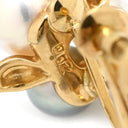 TASAKI TASAKI パールイヤリング イエローゴールド K18YG ダイヤモンド パール イヤリング 750YG Au750 ダイヤ 0.02ct グレーパール×ピンクパール スクリュー
