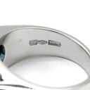 ブルガリ BVLGARI トロンケット ホワイトゴールド K18WG ブルートパーズ リング 指輪 750 18金 WG ブルートパーズ 青 ライトブルー 9号