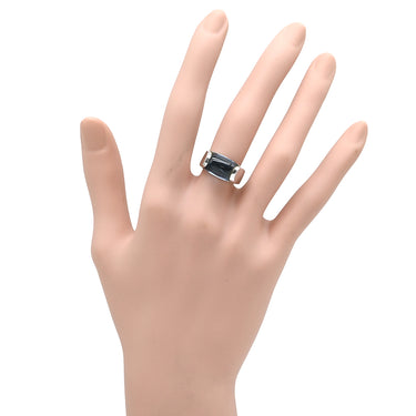 ブルガリ BVLGARI トロンケット ホワイトゴールド K18WG ブルートパーズ リング 指輪 750 18金 WG ブルートパーズ 青 ライトブルー 9号