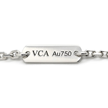 ヴァンクリーフアーペル Van Cleef & Arpels ヴィンテージ アルハンブラ ペンダント VCARF48700 パールホワイトXホワイトゴールド K18WG マザーオブパール ネックレス ホワイト シェル Au750 K18WG 18K