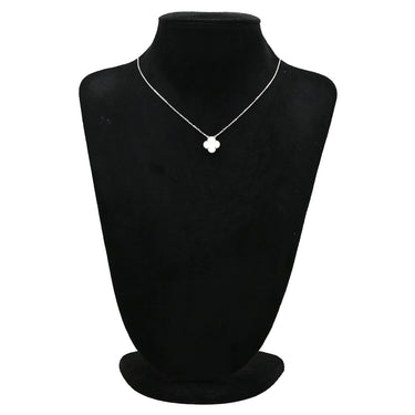 ヴァンクリーフアーペル Van Cleef & Arpels ヴィンテージ アルハンブラ ペンダント VCARF48700 パールホワイトXホワイトゴールド K18WG マザーオブパール ネックレス ホワイト シェル Au750 K18WG 18K