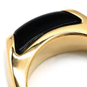 ブルガリ BVLGARI トロンケット イエローゴールド×ブラック K18YG オニキス チャーム 黒 Au750 18K 18金 オニキス キーホルダー リングモチーフ