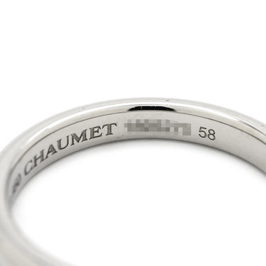 ショーメ CHAUMET エターナル ドゥ ショーメ クラシック マリッジリング プラチナシルバー Pt950 ダイヤモンド #58(JP18) リング 指輪 18K WG 1Pダイヤ 17号