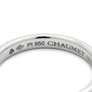 ショーメ CHAUMET エターナル ドゥ ショーメ クラシック マリッジリング プラチナシルバー Pt950 ダイヤモンド #58(JP18) リング 指輪 18K WG 1Pダイヤ 17号