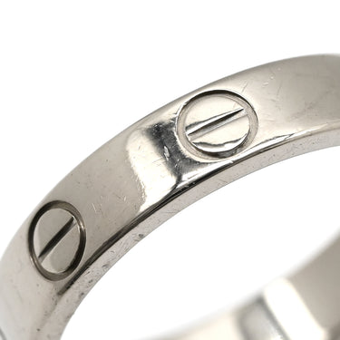 カルティエ Cartier ラブリング スモールモデル B4085157 ホワイトゴールド K18WG #51 リング 指輪 LOVE Ring WG Au750 18K ミニサイズ 11号