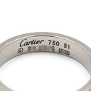 カルティエ Cartier ラブリング スモールモデル B4085157 ホワイトゴールド K18WG #51 リング 指輪 LOVE Ring WG Au750 18K ミニサイズ 11号