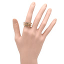 ブルガリ BVLGARI ビーゼロワン B-zero1 レジェンド 3バンドリング ピンクゴールド K18PG #53 リング 指輪 750 18金 PG 12.5号