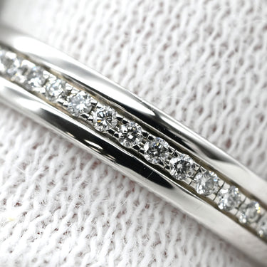 ティファニー Tiffany & Co メトロ フルサークル ホワイトゴールド K18WG ダイヤモンド リング 指輪 T＆Co. Au750 18K 18金 フルエタニティ パヴェ ダイヤ 9号